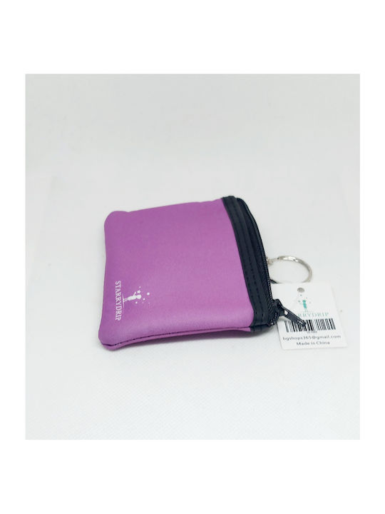 Starrydrip Kids Wallet with Coins with Zipper & Keychain Purple 10-1002-1