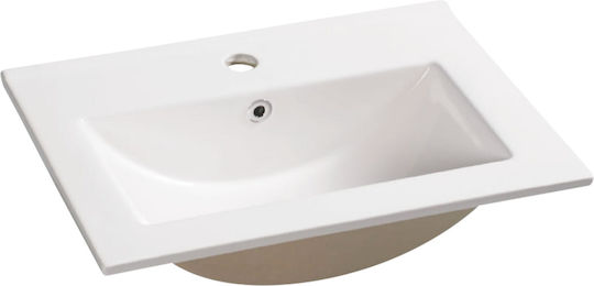 Vinci Solid Deasupra Blatului Chiuvetă Porțelan 90x36x17cm Solid