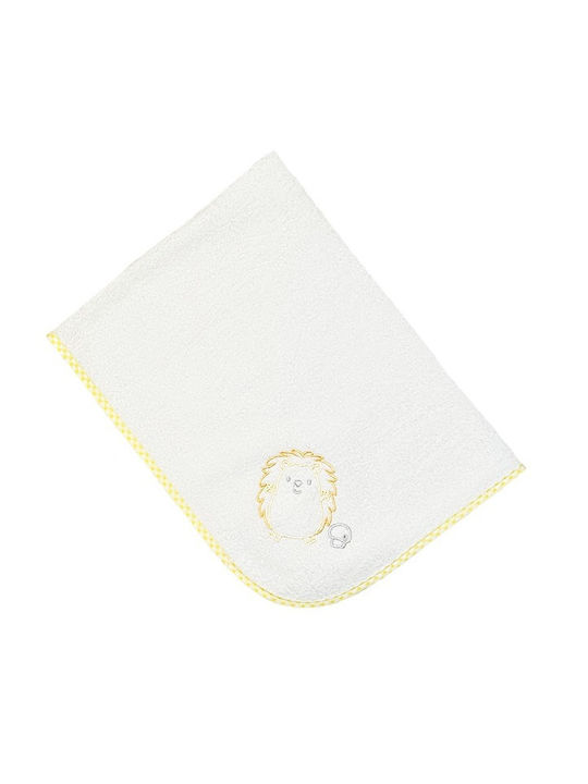 Bunny Bebe Burp Cloth Yellow