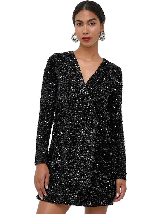 Mini Evening Dress WATER (NERO)