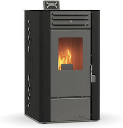 Thermogatz Gsp 6 Σόμπα Pellet Αερόθερμη 6kW Μαύρη