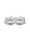 Aigostar Rectangle Metallic Frame for Spot GU10 Silver 17.3x9.1cm. 1pcs