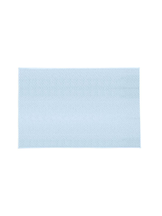 Kleine Wolke Rutschfest Badematte Synthetisch,Polyester/Cotton/Leather Rechteckig Zigzag 9178738519 Hellblau 60x90cm