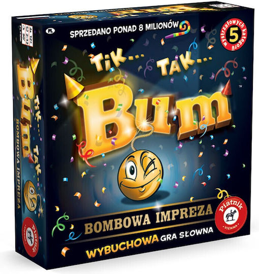 Board Game Tik Yes Bum - Explosive Party for 2+ Players 12+ Years Old (PL) Piatnik