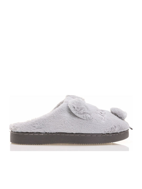 Tsoukalas Damen Hausschuhe mit Tiermotiven Gray
