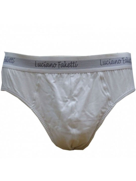 Luciano Faketti Herren Slips White 1Packung