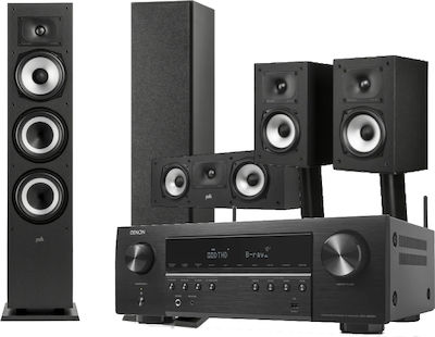 Denon Home Cinema Speaker Set AVC-S660H + Polk Audio MXT-60 & MXT-30 & MXT-15 Bundle