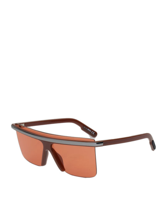 Kenzo Unisex Ochelari de soare cu Maro Cadru și Maro Lentilă KZ40003I-48F