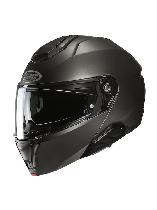 HJC I91 Flip-Up Helmet with Pinlock and Sun Visor ECE 22.06 Semi Flat Titanium