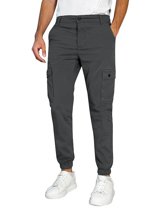 3Guys Men's Trousers Cargo Charcoal