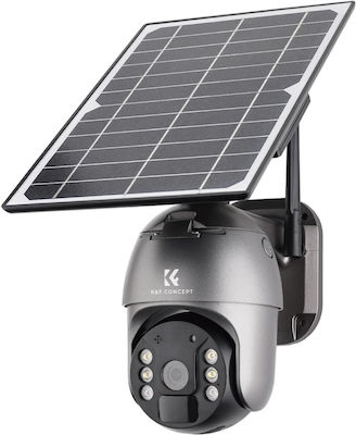 K&F Concept IP Überwachungskamera 4MP Full HD+ Wasserdicht Batteriebetrieben mit Linse 3.6mm