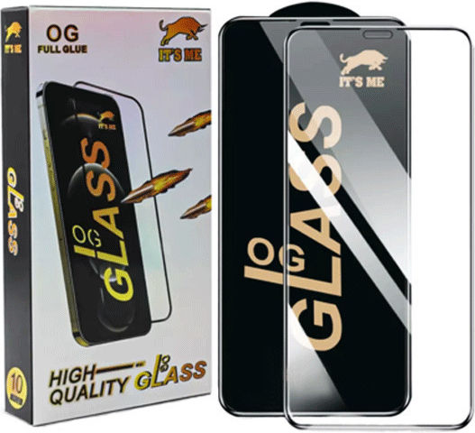 Og Full Glue Full Face Tempered Glass Black (Redmi Note 12 Pro 4G)