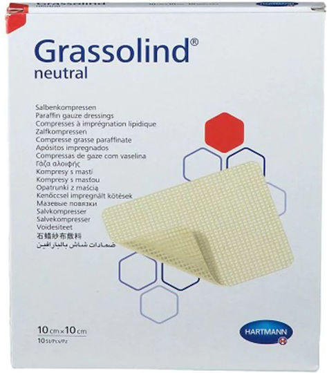 Hartmann Grassolind Αυτοκόλλητα Επιθέματα 10x10cm 10τμχ