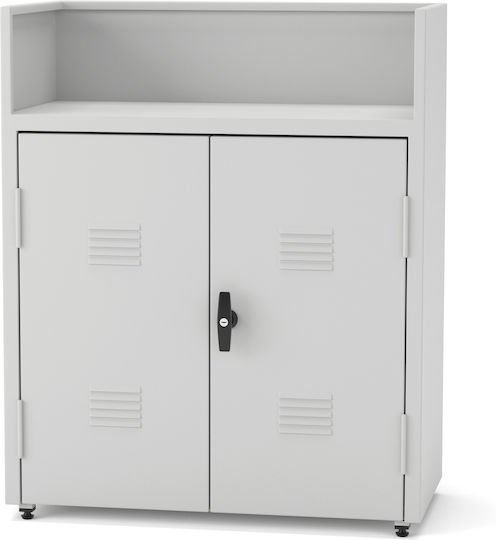 Dulap Dublu-Foi Metalic Galvanizat cu Posibilitate de Blocare 100x40x40 cm