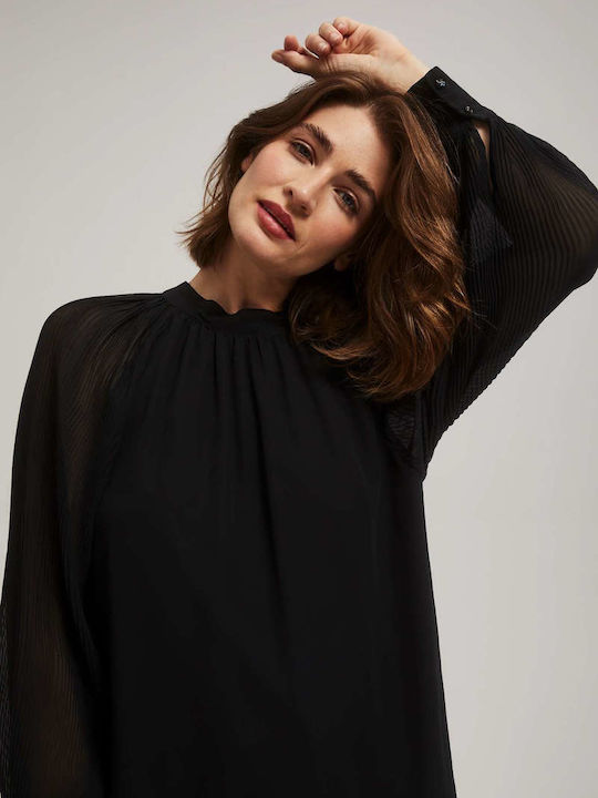 Make your image Women's Blouse Long Sleeve black