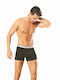 Herren Boxershorts Black mit Mustern 1Packung