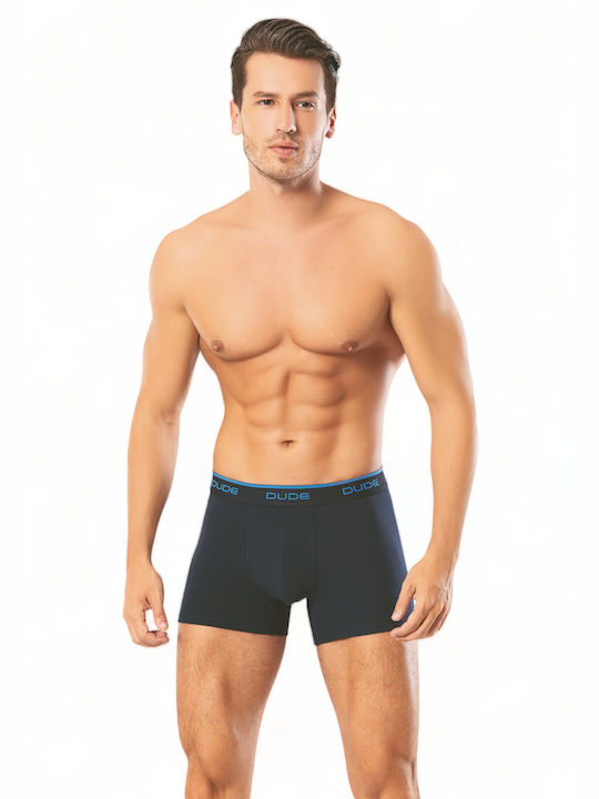 Ανδρικά Μποξεράκια Μπλε με Σχέδια 2Pack