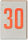 Greeting Card Birthday 12x17cm in Orange Color