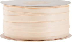 Panglică decorativă din satin colorat 6mm 100m ecru Panglică decorativă din satin colorat 6mm 100m ecru