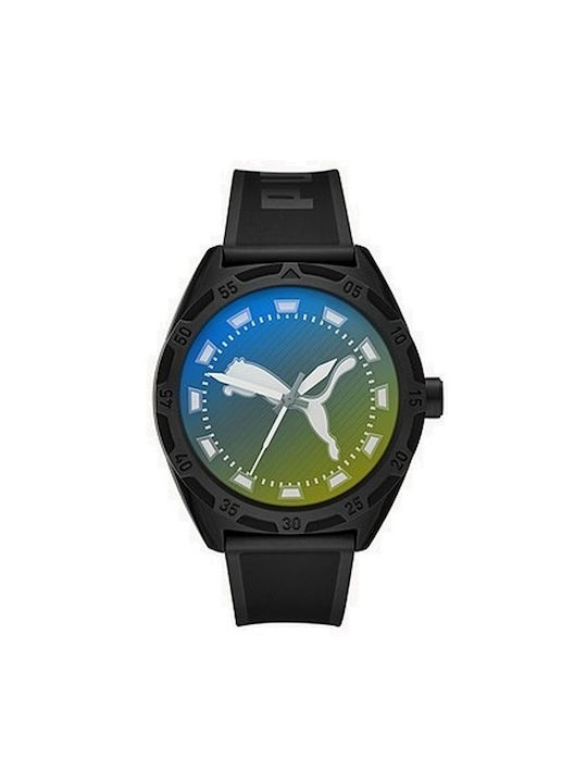Puma Watch with Black Rubber Strap P5091
