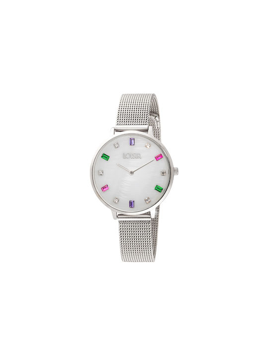 Rainbow bee demi silver boucle mesh best sale