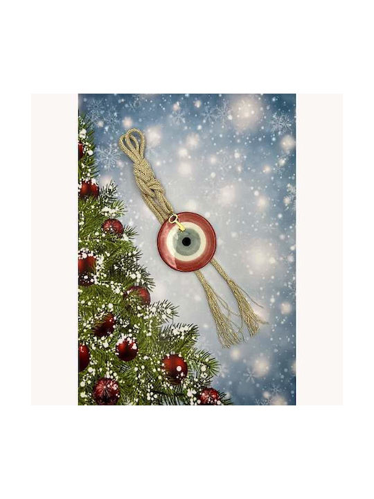 Eye Ceramic Pendant Red 30cm (G248)