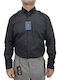 Langärmlig Flanell Hemd Charcoal