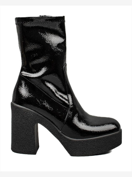 Zakro Collection Leder Damenstiefel Schwarz