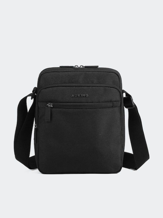 Aoking Herrentasche Schulter / Crossbody Schwarz Aoking Herrentasche Schulter / Crossbody Schwarz
