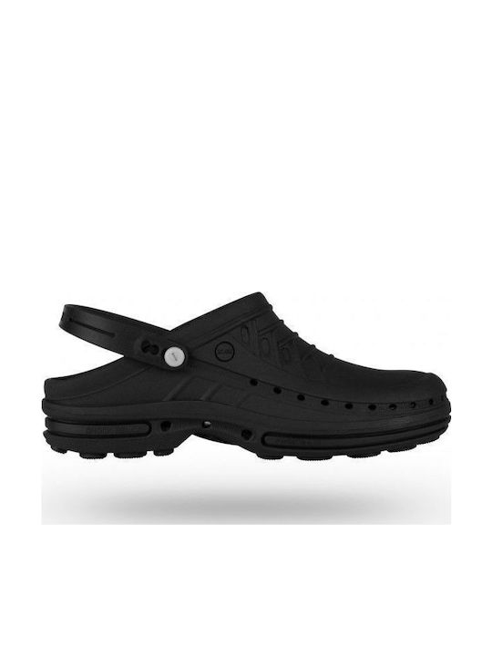 Wock Clog Σαμπό Μαύρα