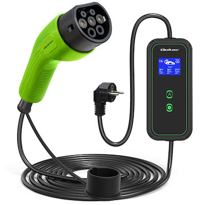 Qoltec Electric Car Charging Station Cable Type 2 - Schuko