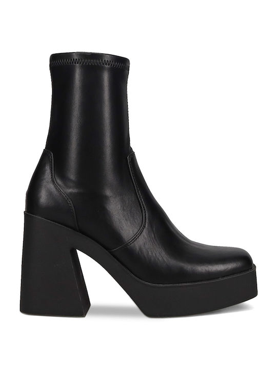 Camille Women's Ankle Boots with High Heel Black