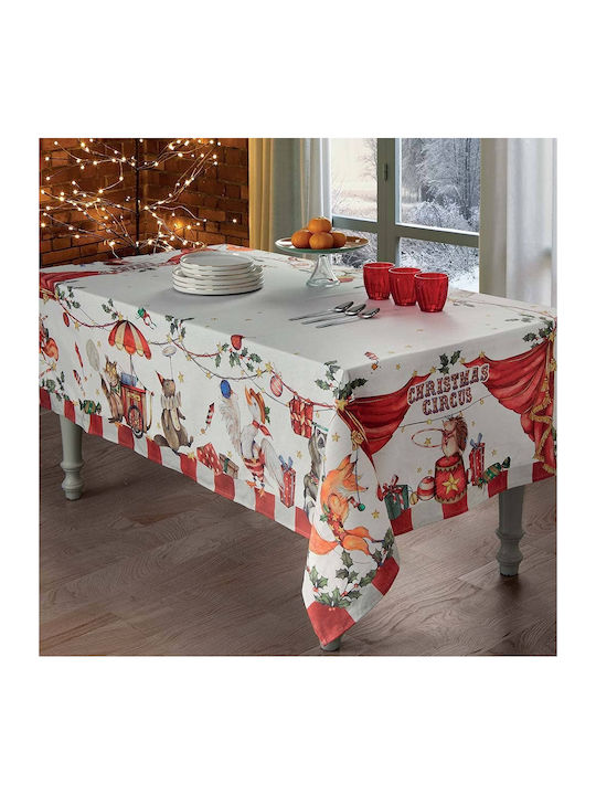 Gabel Christmas Tablecloth Fabric Multicolour L180xW150cm 1pcs