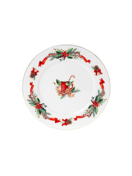 Cryspo Trio Christmas Plate Porcelain White D27cm 1pcs