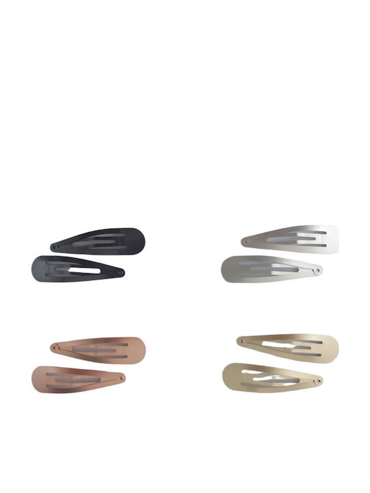 Ro-Ro Accessories Set Kids Hair Clips with Hair Clips in Silver Color 2 Pieces
