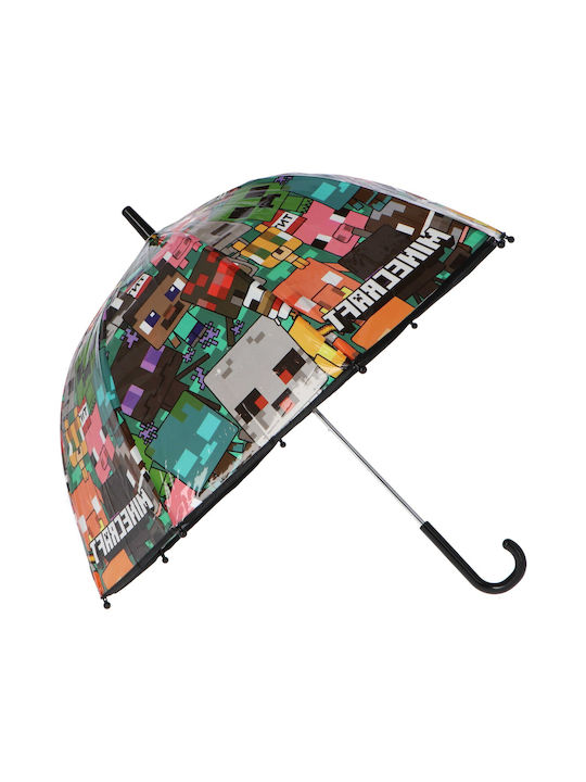 Mojang AB Kids Curved Handle Umbrella Multicolour