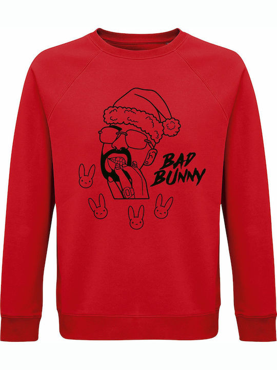 kirikoko Bad Bunny Bad Santa Christmas Sweatshi...