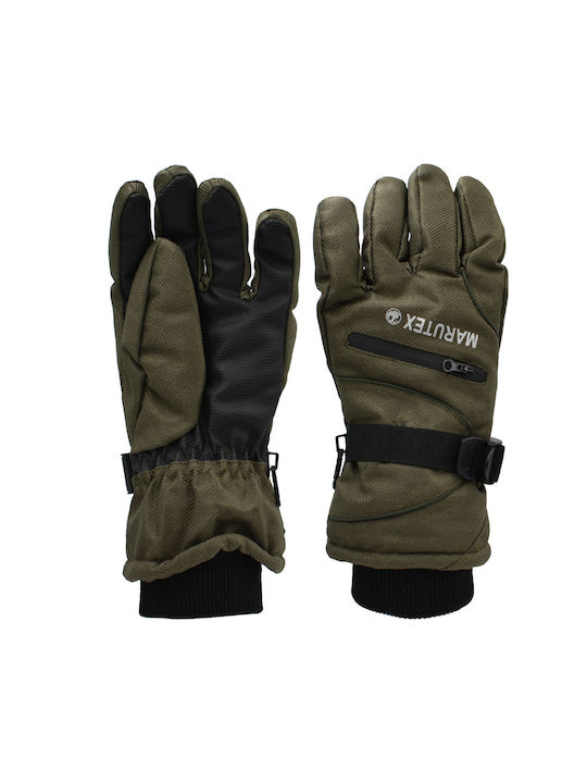 Brims and Trims Men's Ski & Snowboard Gloves Green