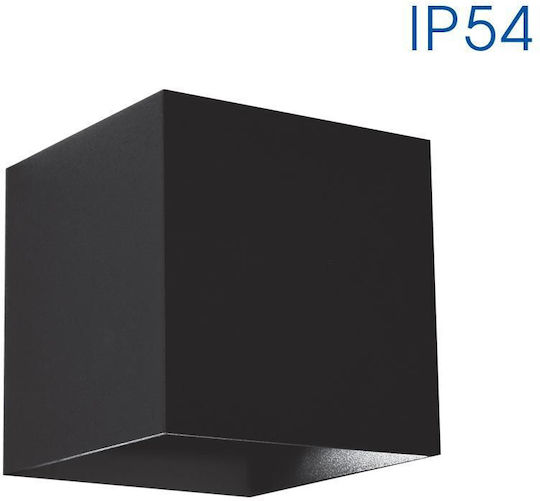 Vivalux Stark Wall-Mounted Outdoor LED Light IP54 6W With Natural White Double Beam Light 10x10x10cm