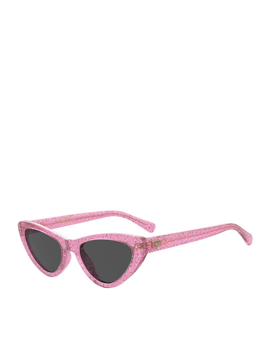 Chiara Ferragni Damen Sonnenbrille mit Rosa Kun...