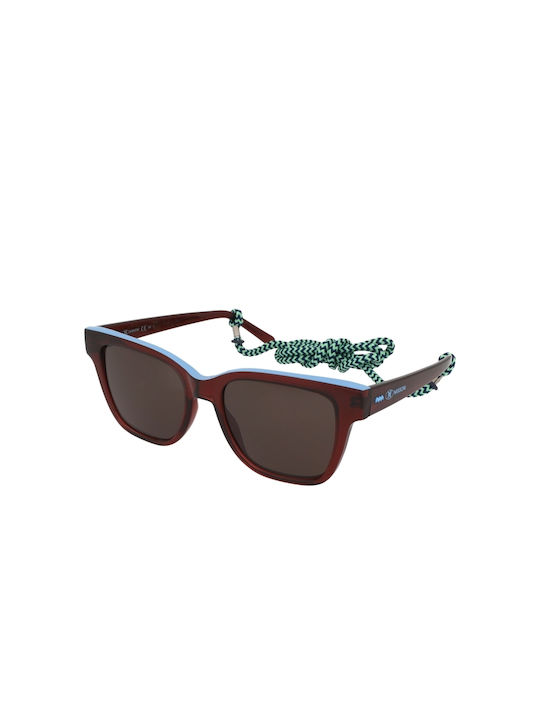 Missoni Women's Sunglasses with Burgundy Plastic Frame and Brown Lens MMI 0133/S 09Q/70