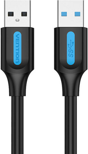 Vention USB 3.0 Kabel USB-A-Stecker - USB-B-Stecker / USB-A-Stecker Schwarz 3m CONBI