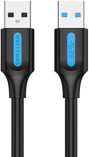 Vention USB 3.0 Cable USB-A Male - USB-B Male / USB-A Male Black 1m CONBF