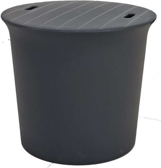 Bistro-wood Auxiliary Outdoor Free Standing Polypropylene Table Anthracite 48x48x43cm