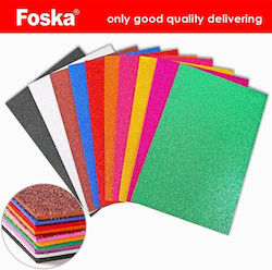 Foska Schaumstoffpapier Blumen 10 Blätter 20x30cm.