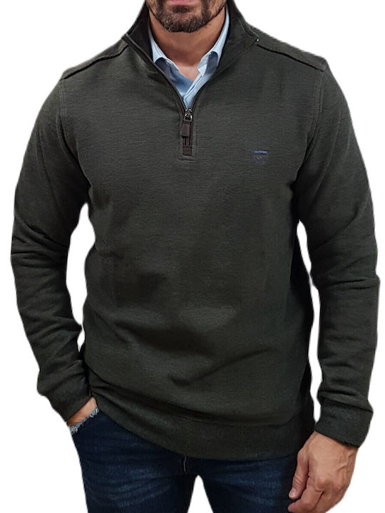 Lexton Polo Μπλούζα Μακρυμάνικη Green Melange