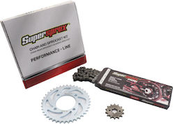 Supersprox Σετ Γρανάζια Αλυσίδα για Honda GLX