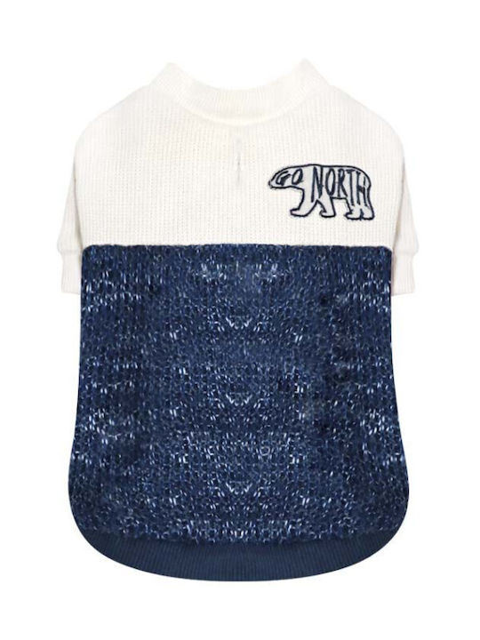 Croci Knitted Sweater Dog in Blue color 30cm.