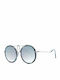 Ana Hickmann Women's Sunglasses with Brown Tartaruga Frame and Blue Gradient Lens HI3069 G22