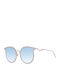 Ana Hickmann Women's Sunglasses with Gold Frame and Blue Gradient Lenses